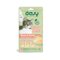 Вологі ласощі для кішок OASY Creamy крем снек з лосось 4 х 15 г
