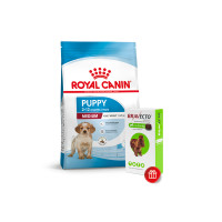 Акція! Корм для цуценят ROYAL CANIN Роял канін MEDIUM PUPPY 15 кг + Bravecto у подарунок