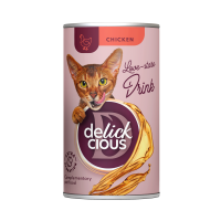 Ласощі для котів Delickcious Напій з куркою 140 г 