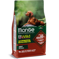 Сухий корм для собак MONGE (Монж) DOG BWILD GR.FREE ягня  15 кг