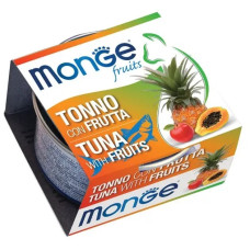 Вологий корм для кішок Monge (Монж) Fruits Tuna Flakes with Fruits з тунцем та фруктами 80 гр 