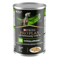 Вологий дієтичний корм PRO PLAN VETERINARY DIETS HA Hypoallergenic  для дорослих собак та цуценят для зниження ознак інгредієнтної та нутрієнтної непереносимості 400 г