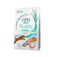 Сухий беззерновий корм для котів OPTIMEAL (Оптіміл) BEAUTY FITNESS. HEALTHY WEIGHT бьюті фітнес стерилізовані, здорова вага 4 кг