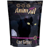 AnimAll (ЕнімАлл) Premium Edition Фіолетовий аметист - Наповнювач силікагелевий для котячого туалету 5 л