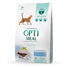 Сухий корм для кішок OPTIMEAL (Оптіміл) for adult cats high in cod fish з тріскою 4 кг